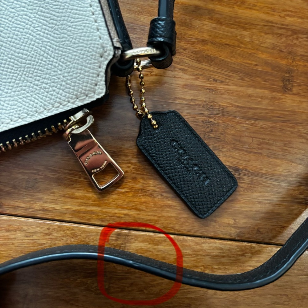 Coach Crossbody Bag in Cream and Black - Picture 6 of 7